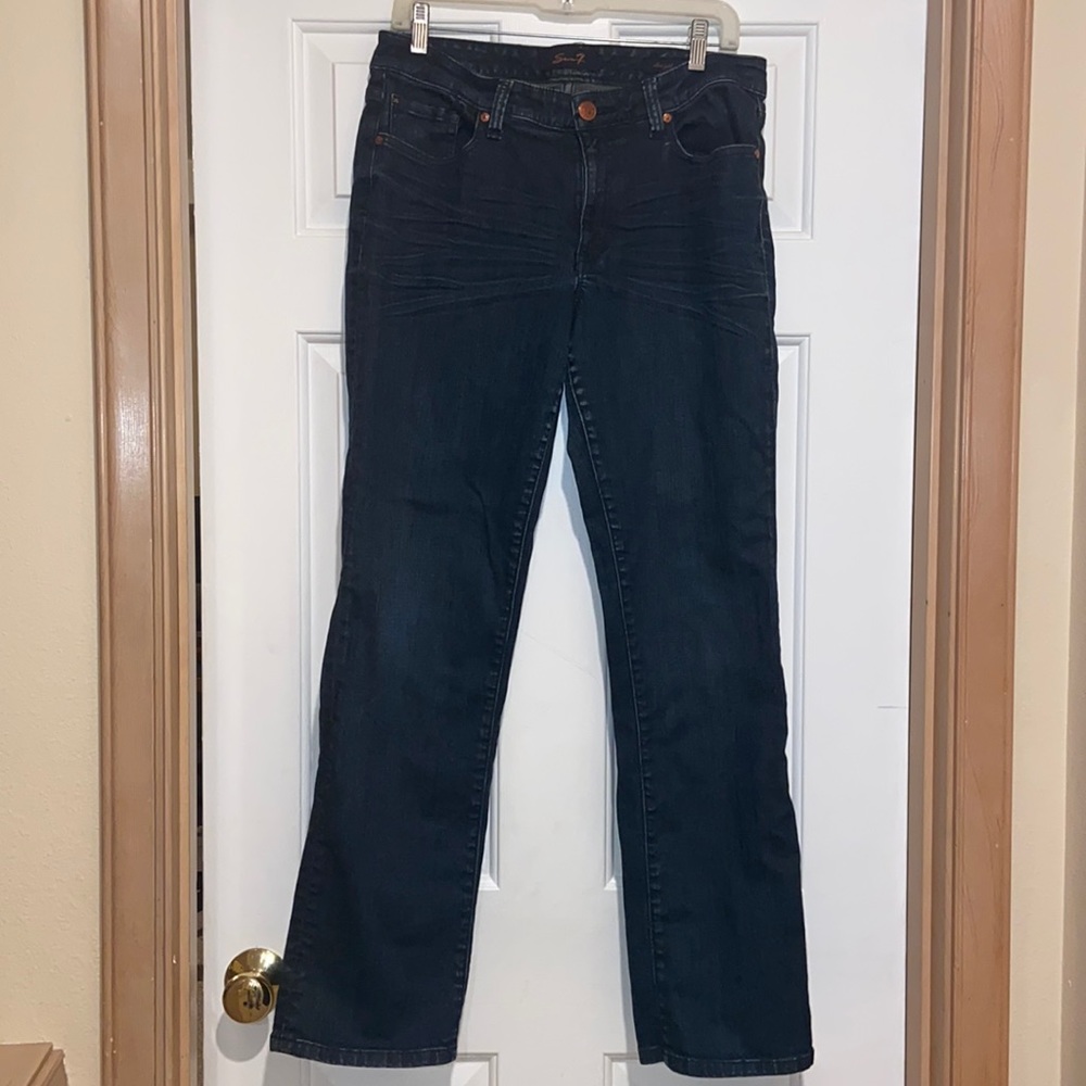 Seven7 straight indigo Jeans size 10 great shape